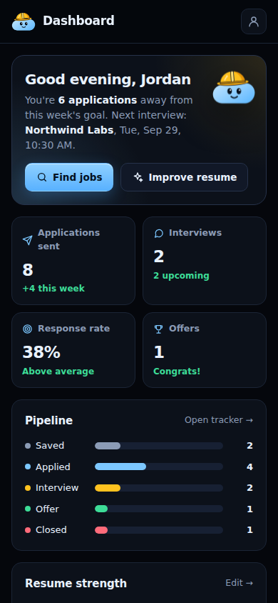 NXT Careers on mobile